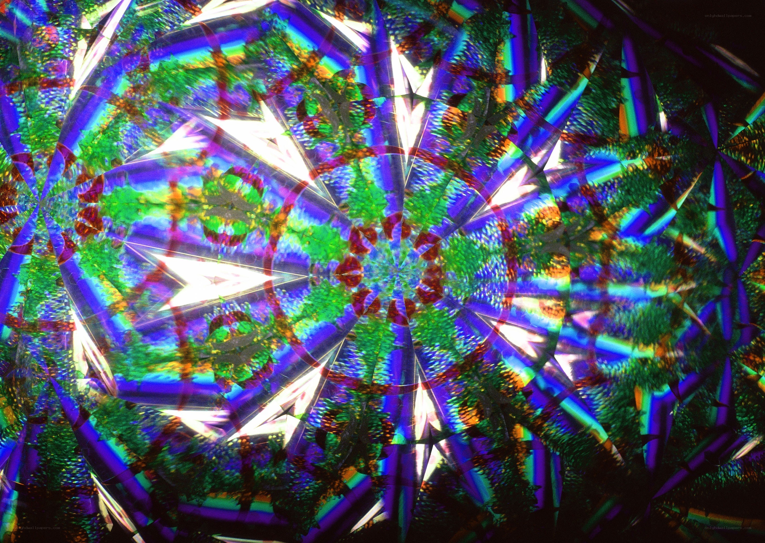 Colorful kaleidoscopic pattern
