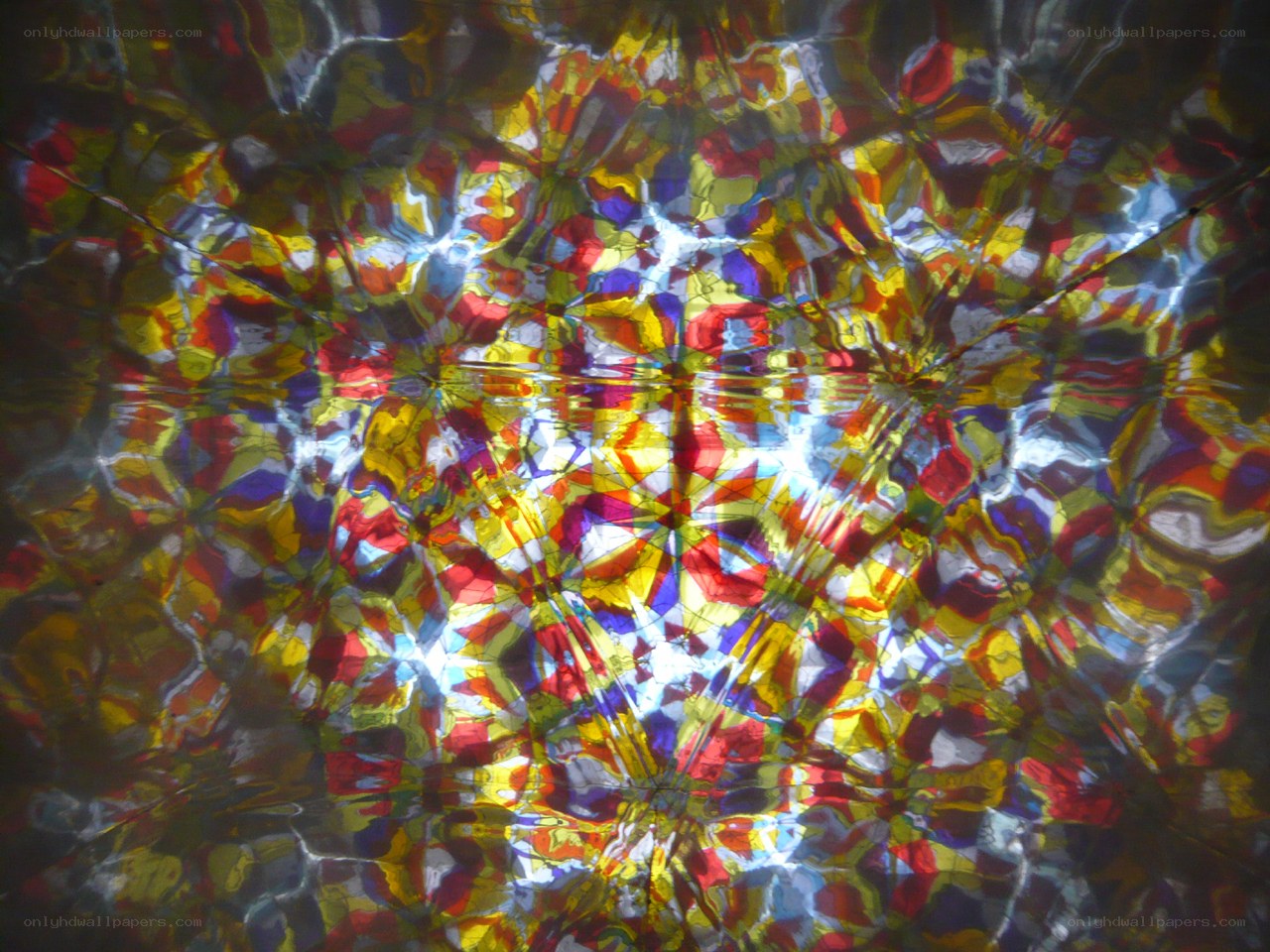 Colorful kaleidoscopic pattern