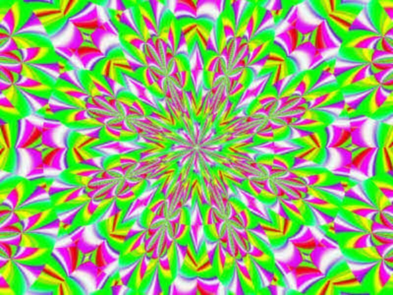 Colorful Kaleidoscopic Pattern — Green, Hypnotic