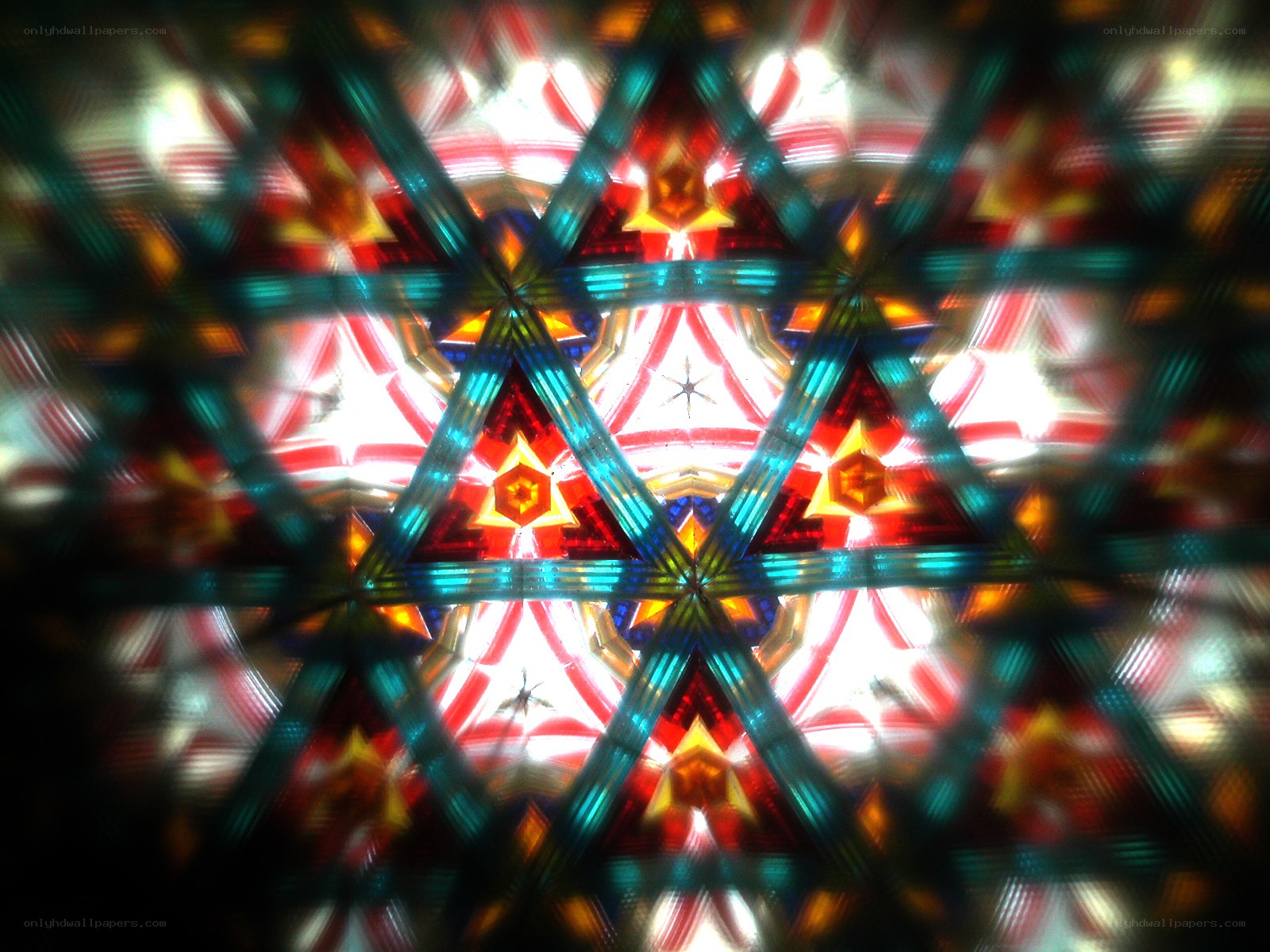 Colorful kaleidoscopic pattern