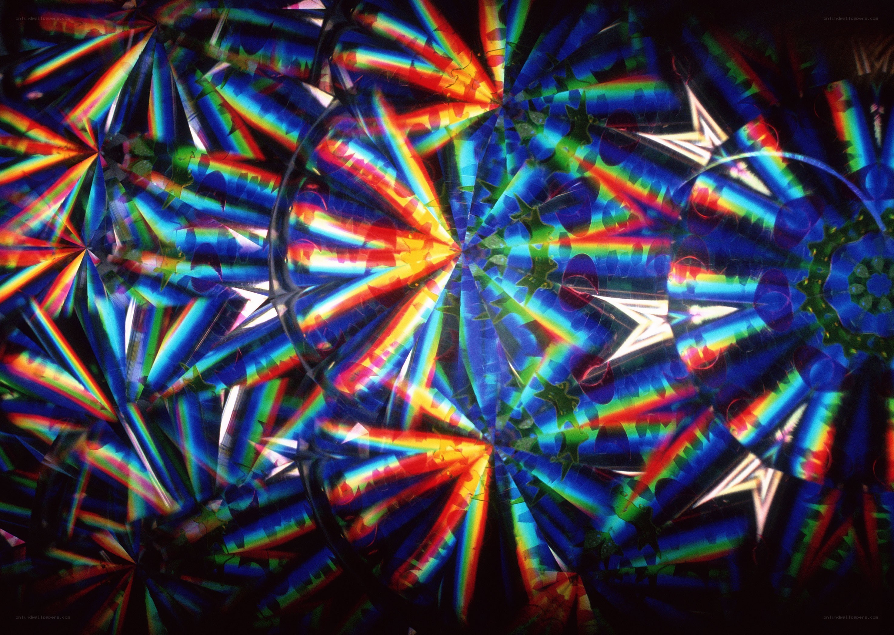 Colorful kaleidoscopic patterns
