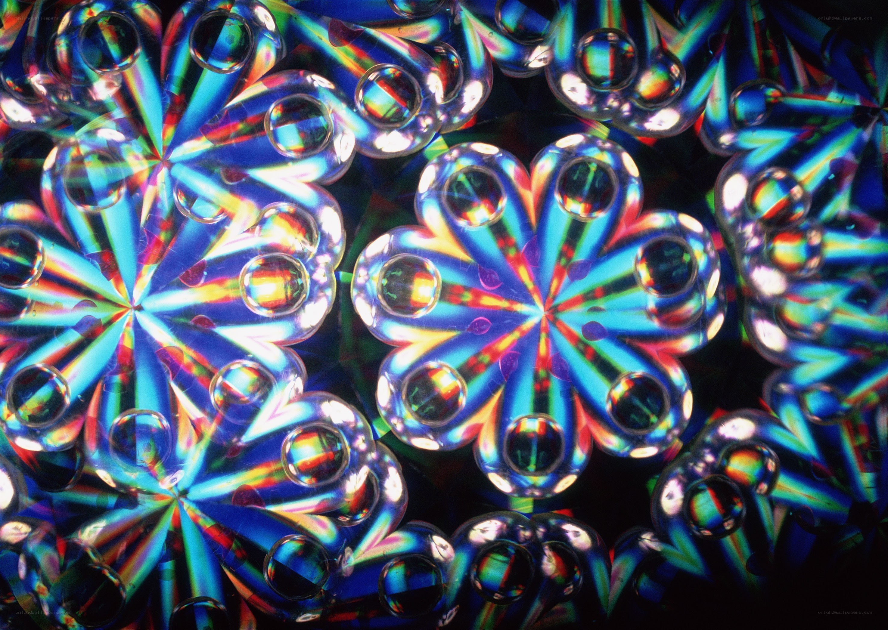 Colorful kaleidoscopic patterns