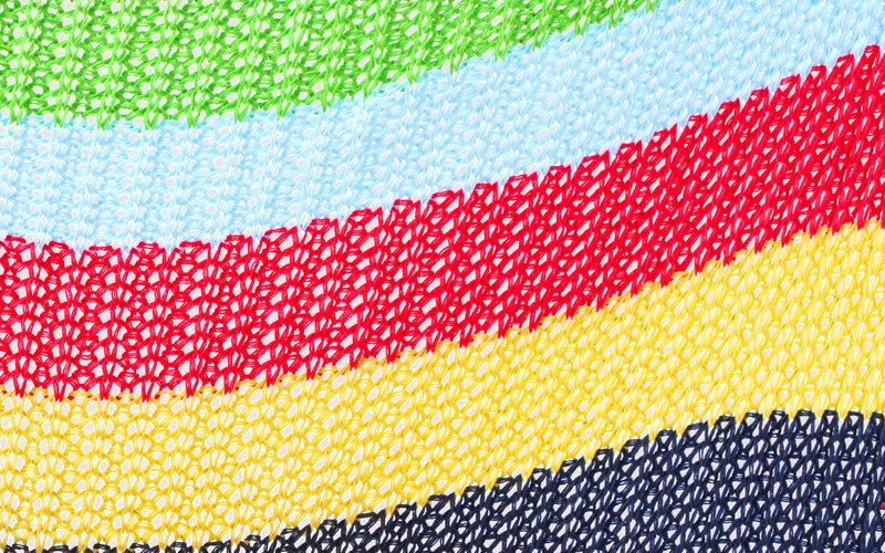 Colorful Knitted Fabric Pattern