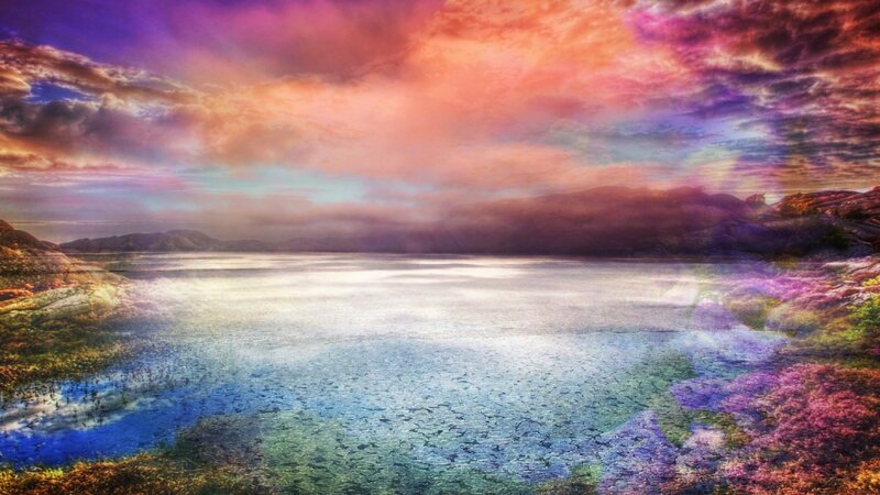 Colorful Lake Landscape