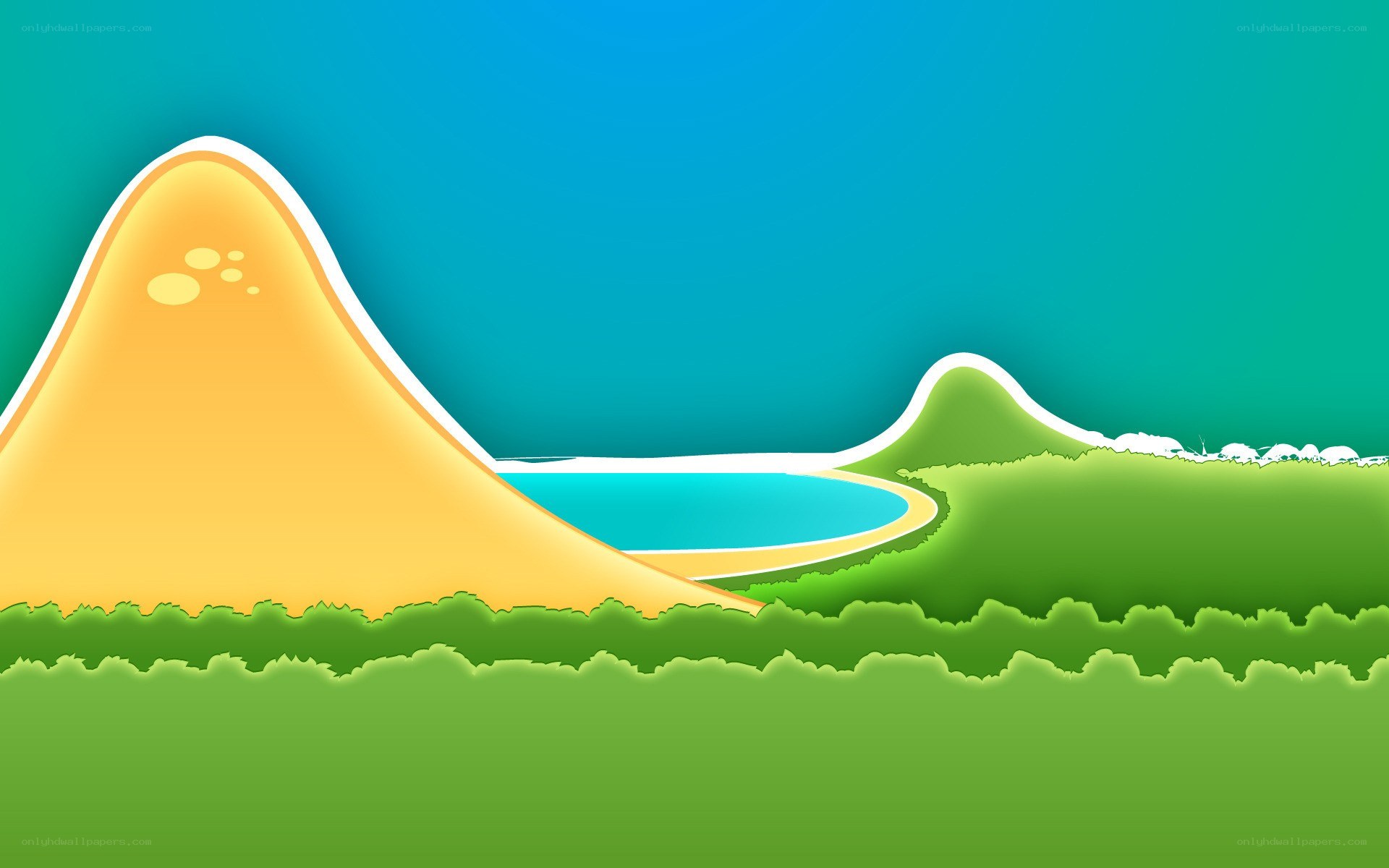 colorful landscape illustration