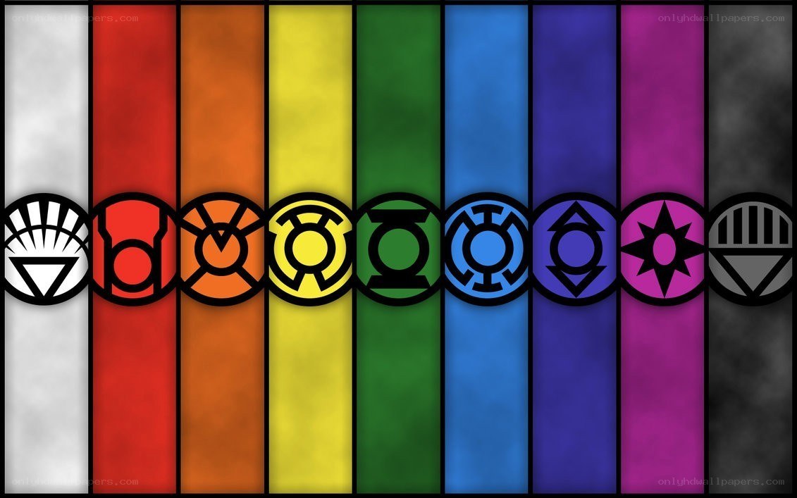 Colorful Lantern Corps symbols
