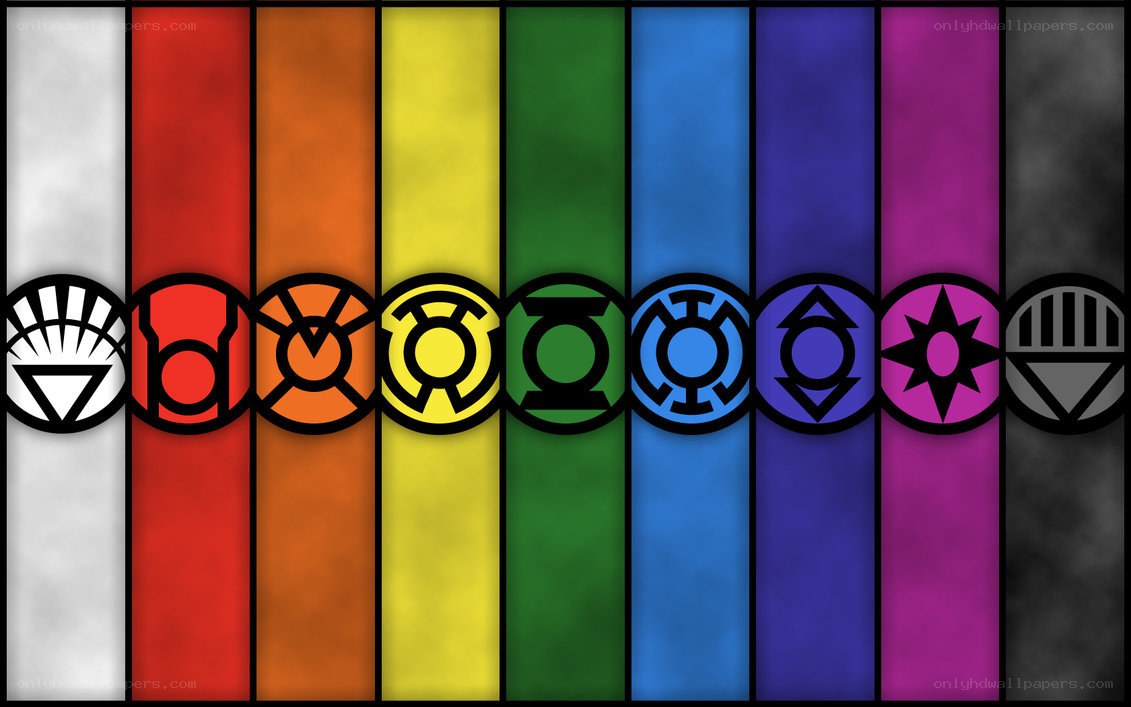 Colorful Lantern Corps symbols