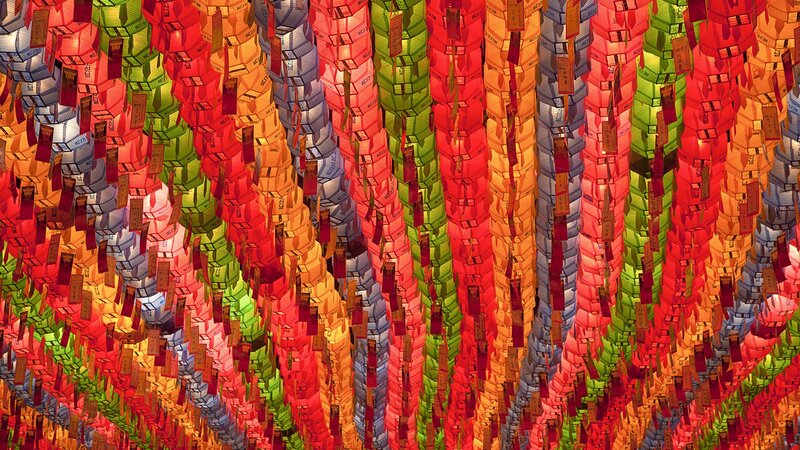 Colorful lanterns at festival