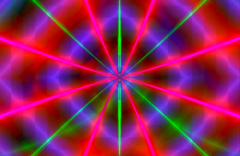 Colorful Laser Beams