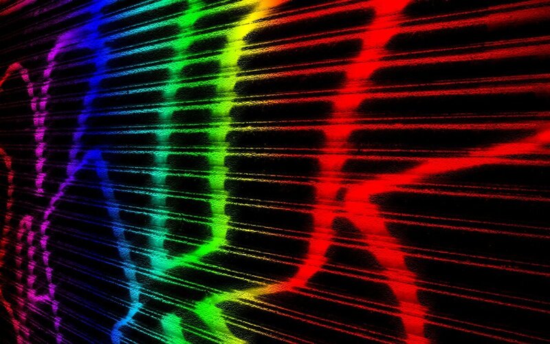 colorful laser light display