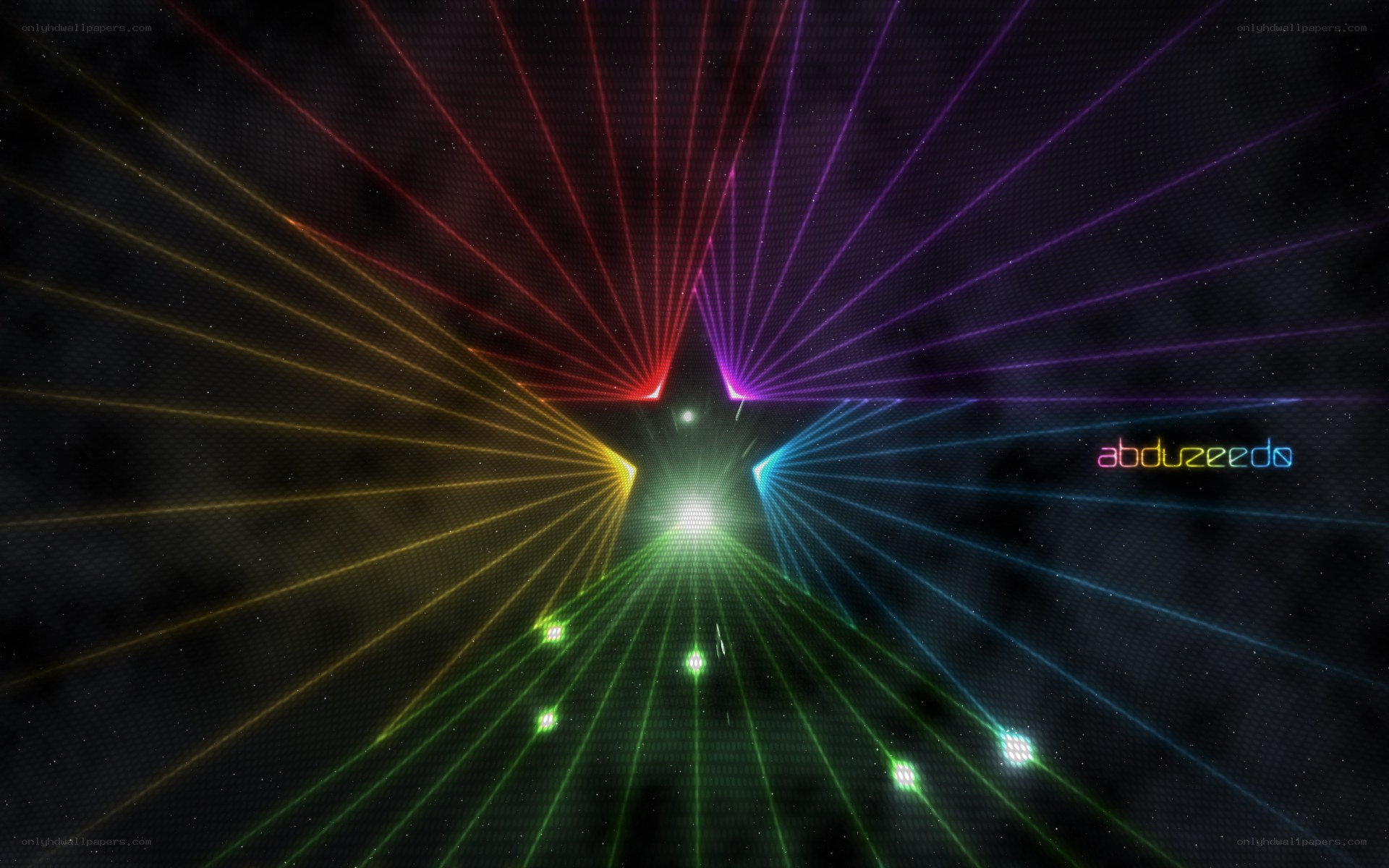 colorful laser light show