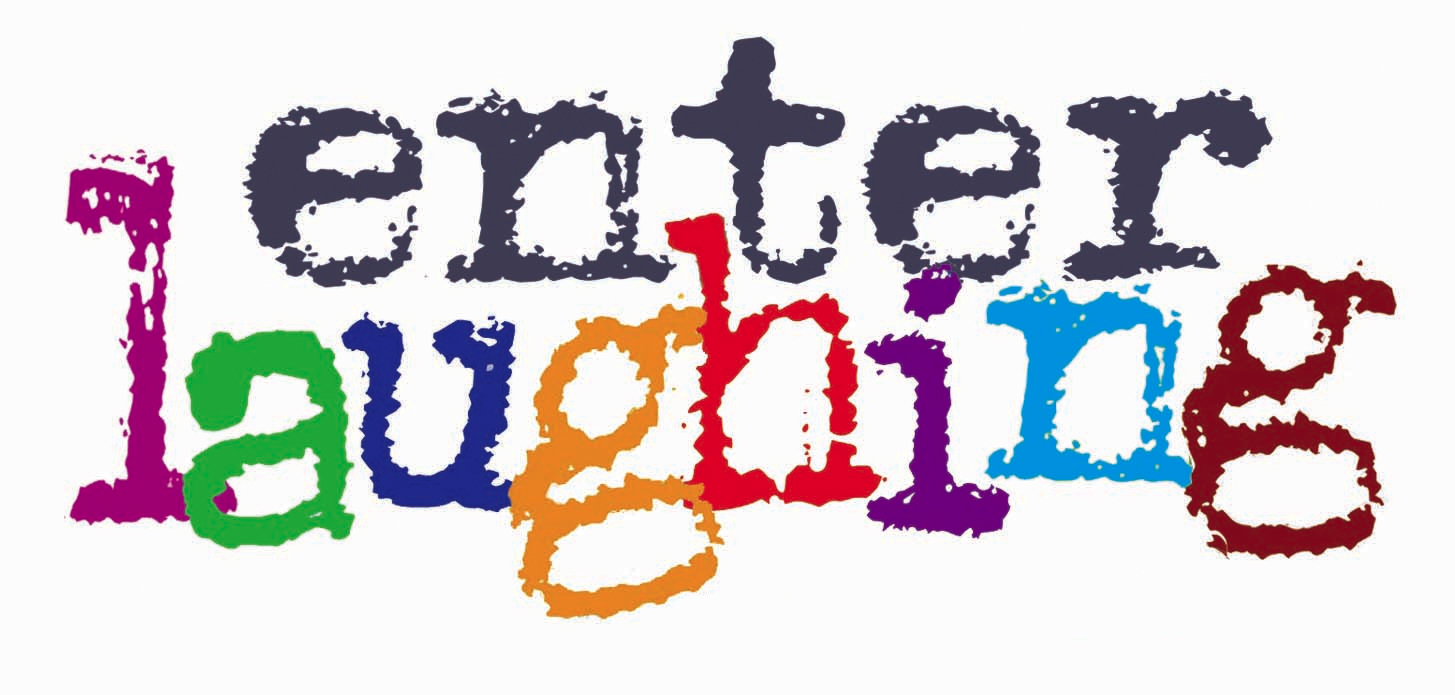 colorful laughing text