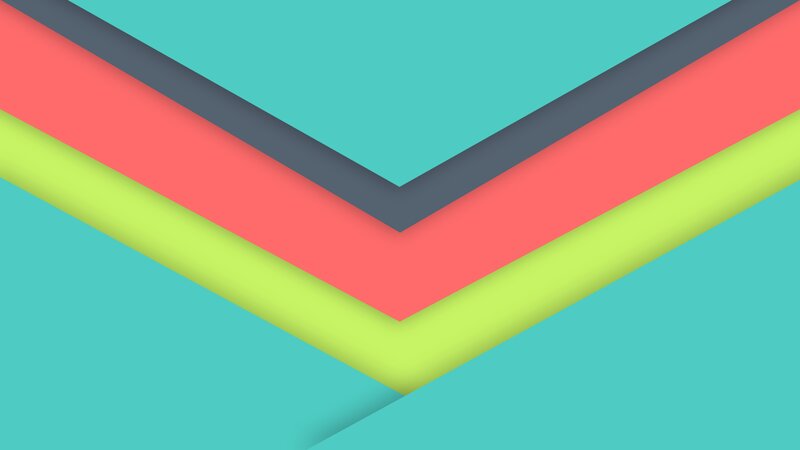 Colorful Layered Shapes — Teal