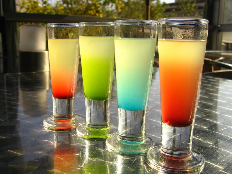 Colorful Layered Shots