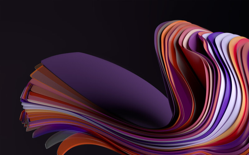 Colorful Layered Wave
