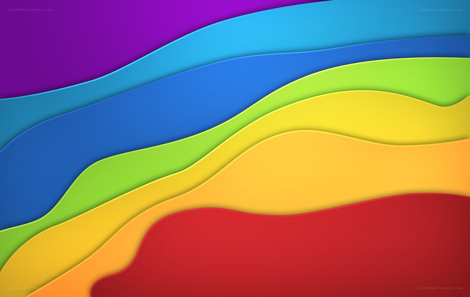 colorful layered waves
