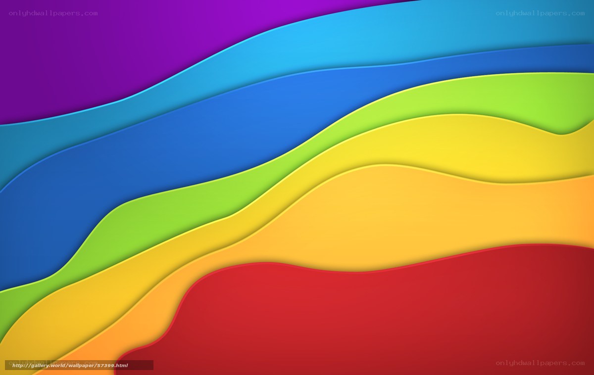 colorful layered waves