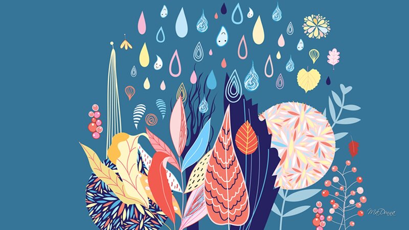 Colorful Leaf Illustration