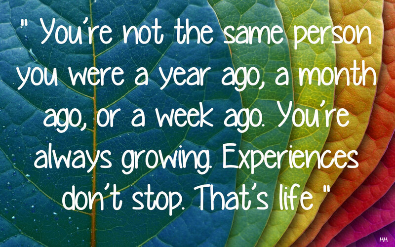 Colorful Leaf with Text