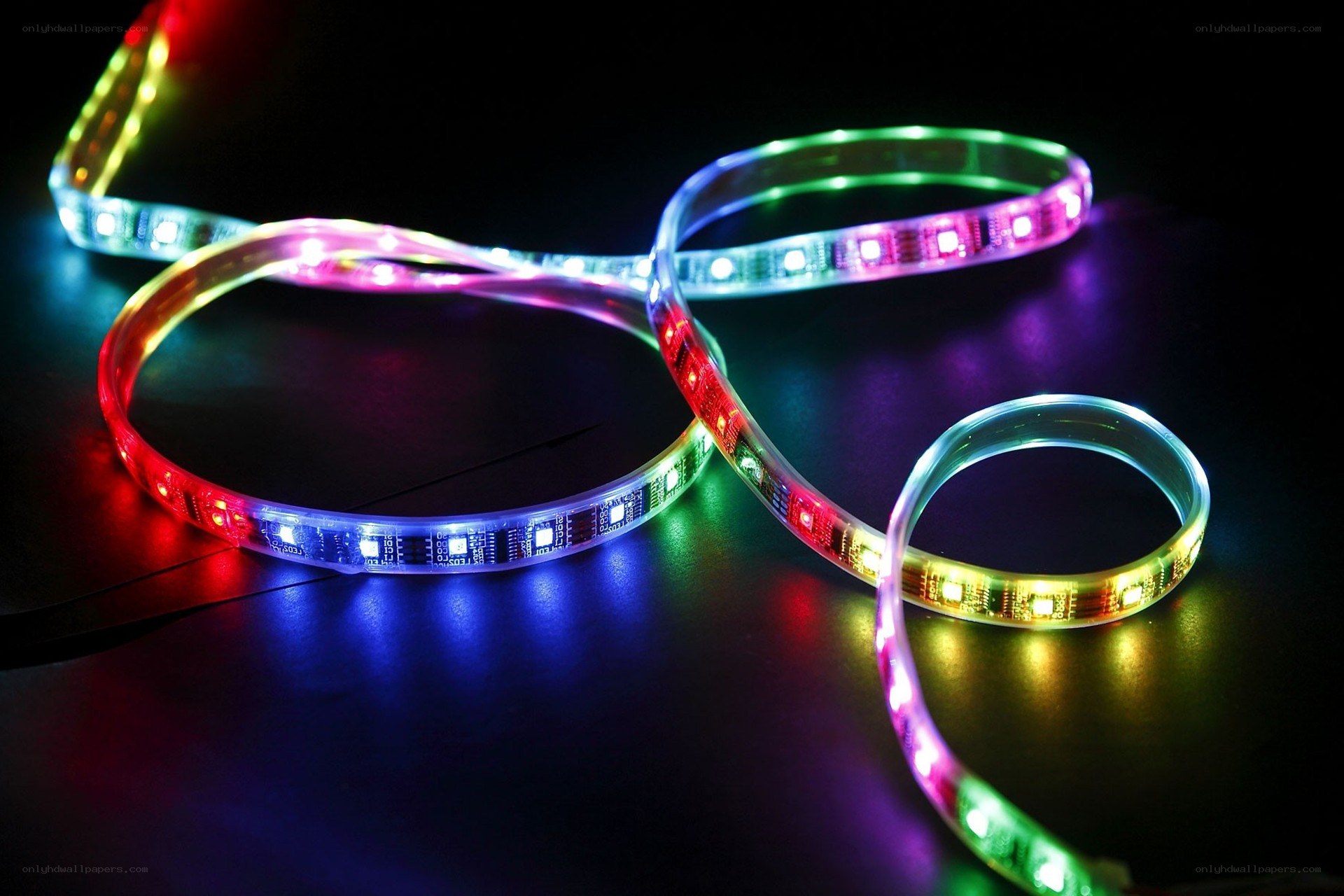 Colorful LED strip lights