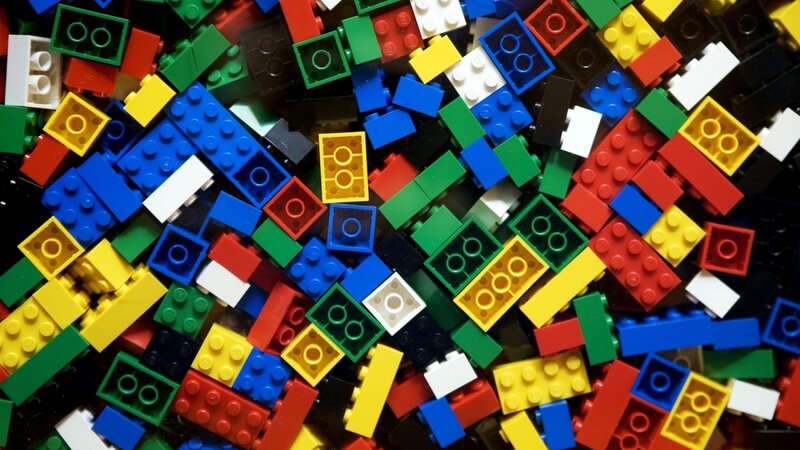 Colorful Lego Bricks — Red