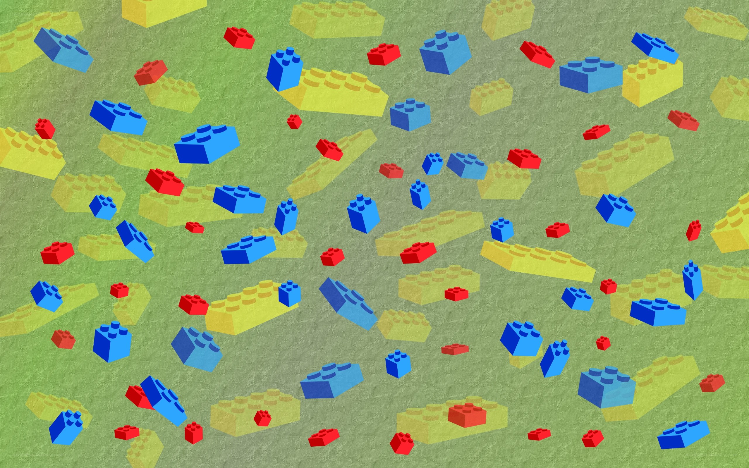 Colorful Lego bricks scattered