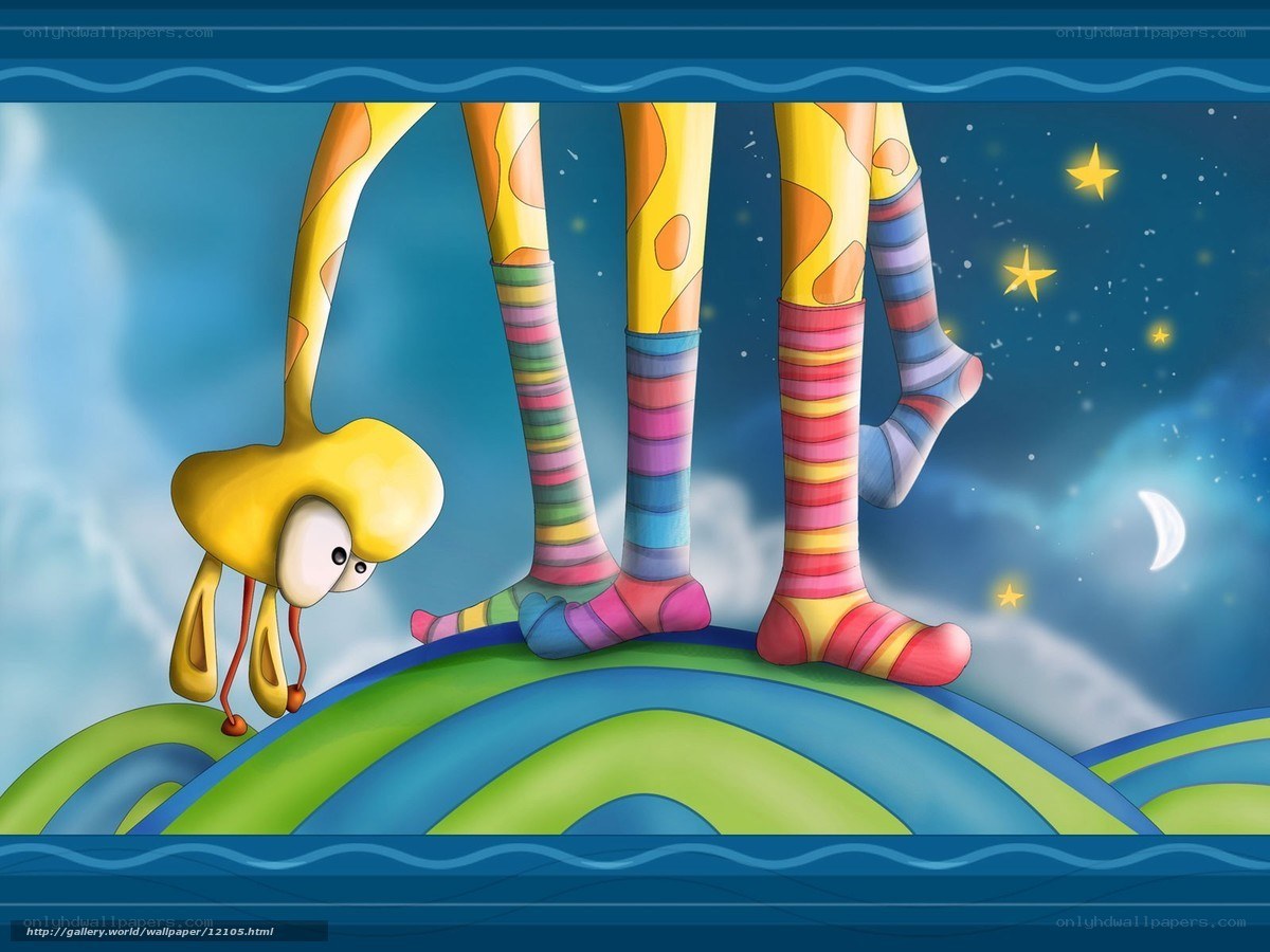 colorful legs and yellow creature