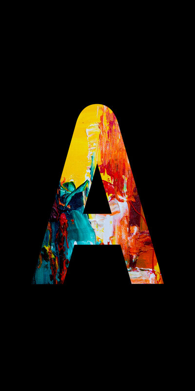 Colorful Letter A