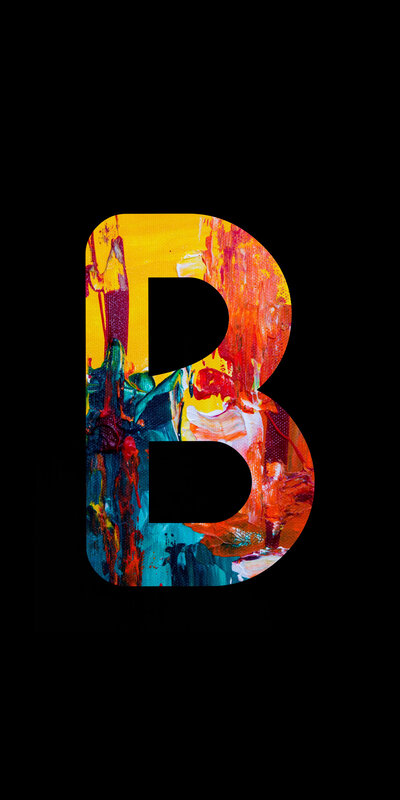Colorful Letter B