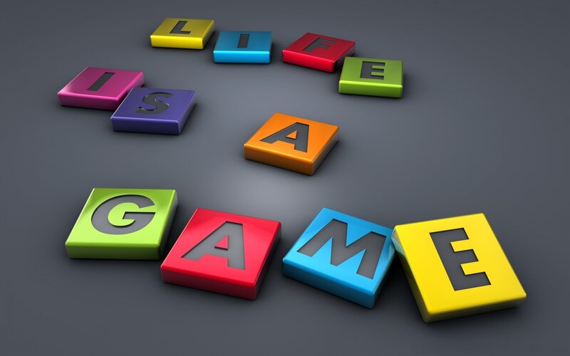 Colorful Letter Blocks — Gray, Neutral