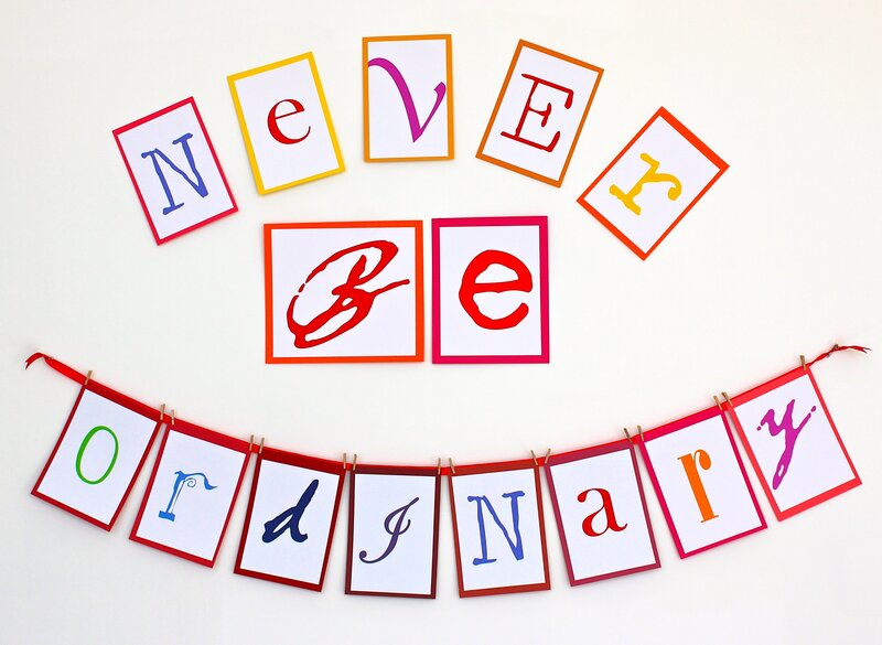 Colorful Letter Cards