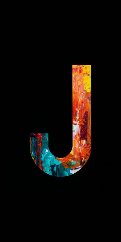Colorful Letter J