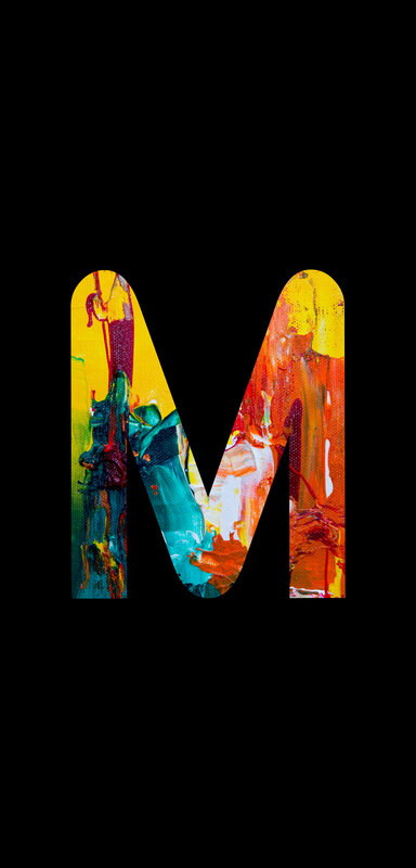 Colorful Letter M