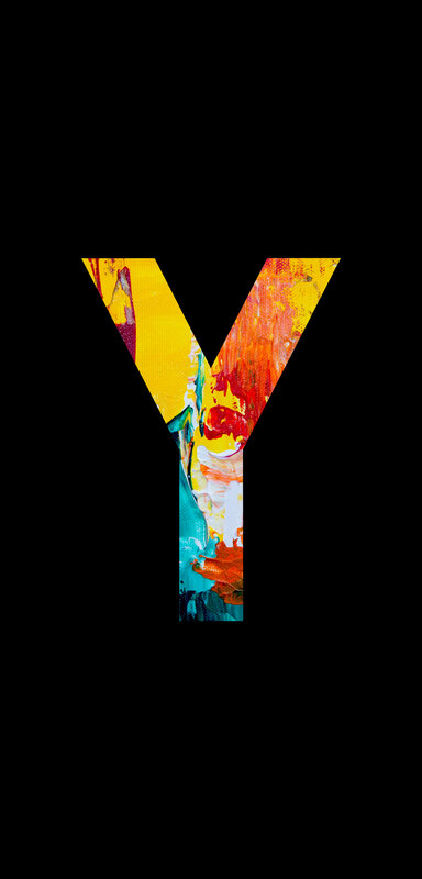 Colorful Letter Y