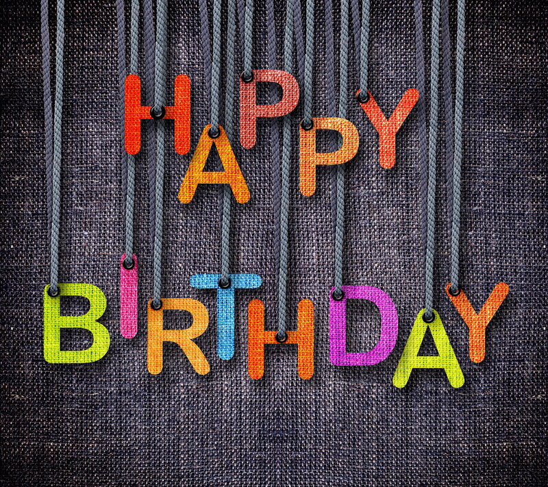 Colorful Letters on Fabric