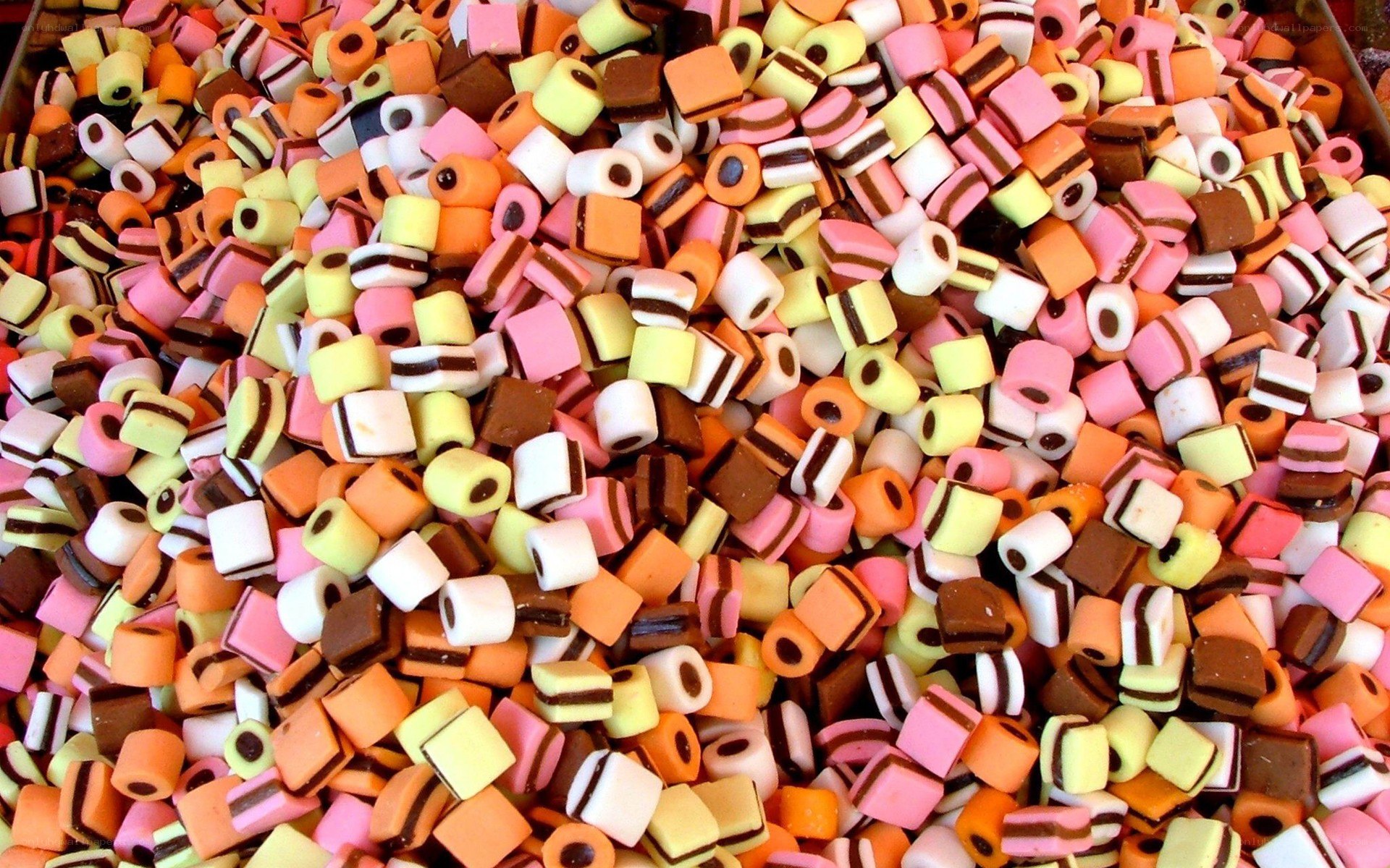 Colorful licorice candies