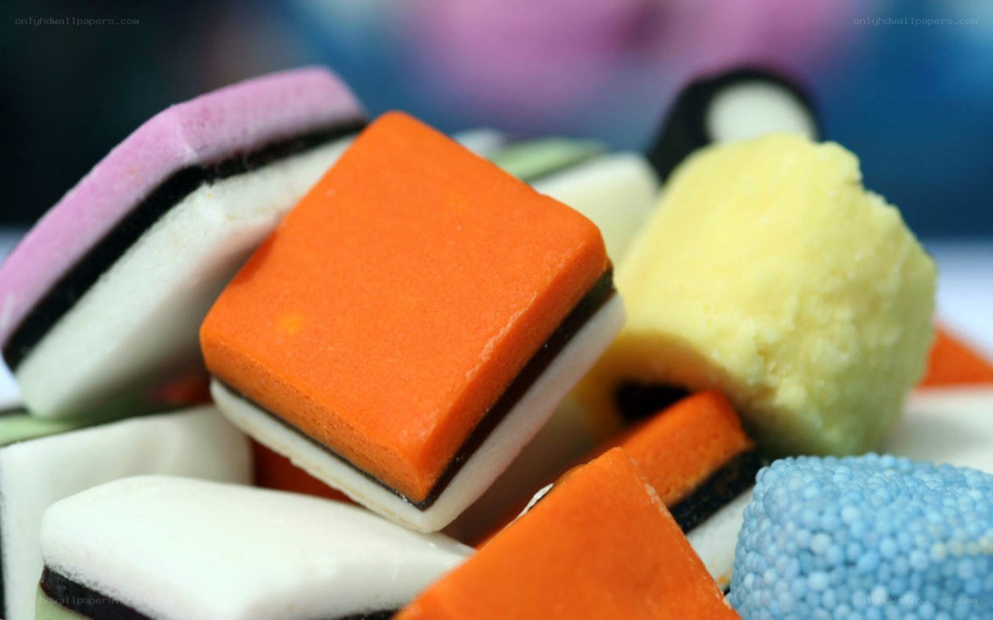 Colorful licorice candies