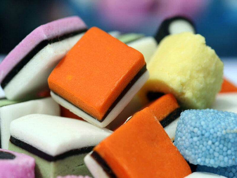 Colorful Licorice Candies — Orange