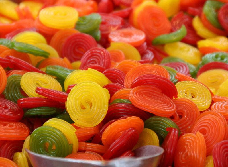 Colorful Licorice Candies — Yellow