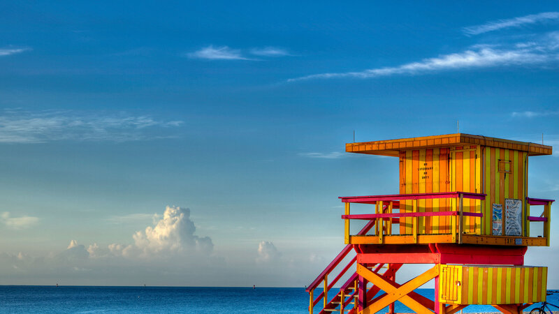 Colorful Lifeguard Tower — Blue
