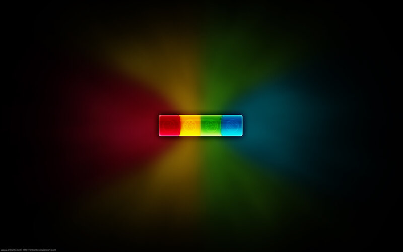 colorful light bar on dark background