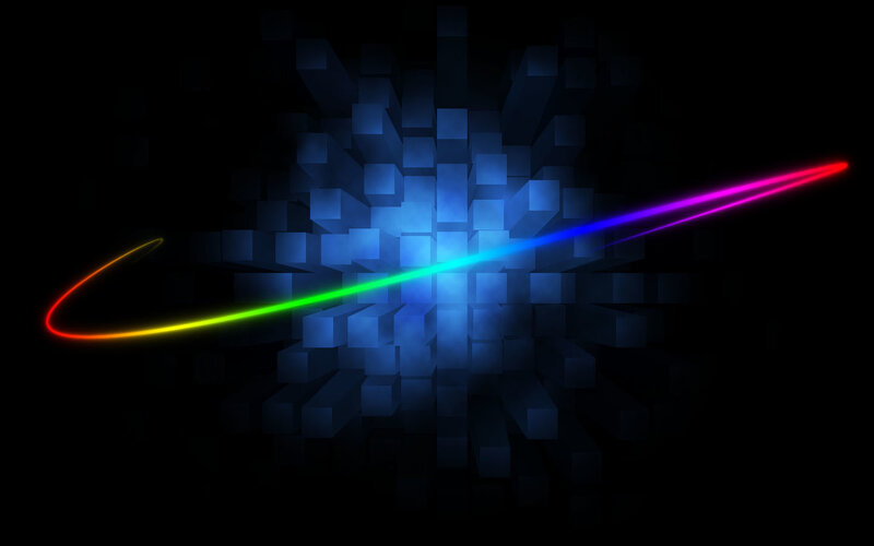 colorful light beam abstract