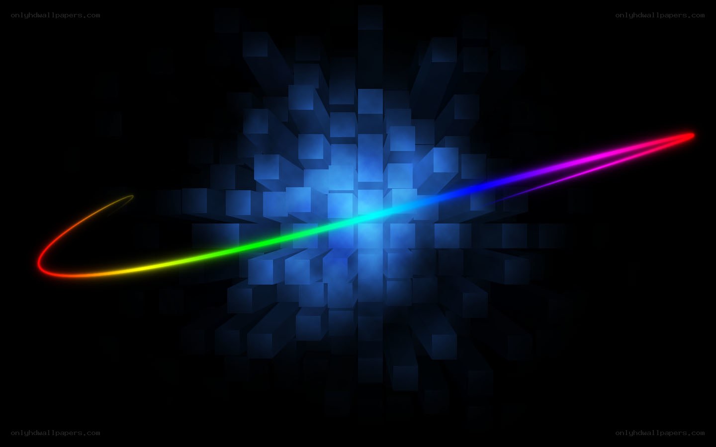 colorful light beam abstract