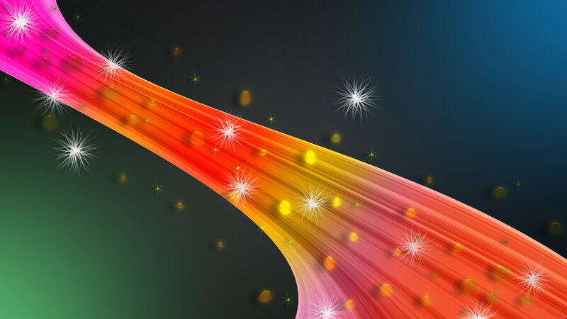 Colorful Light Beam — Pink