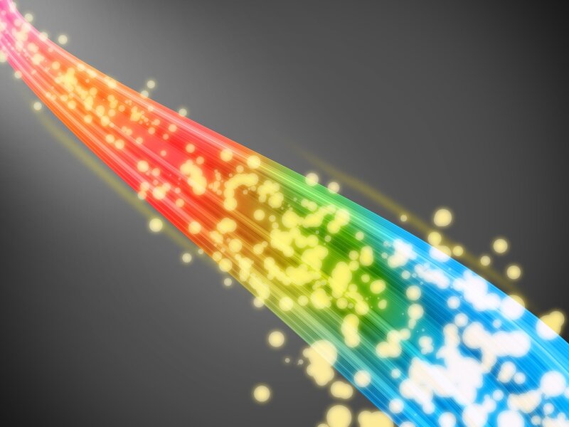 colorful light beam