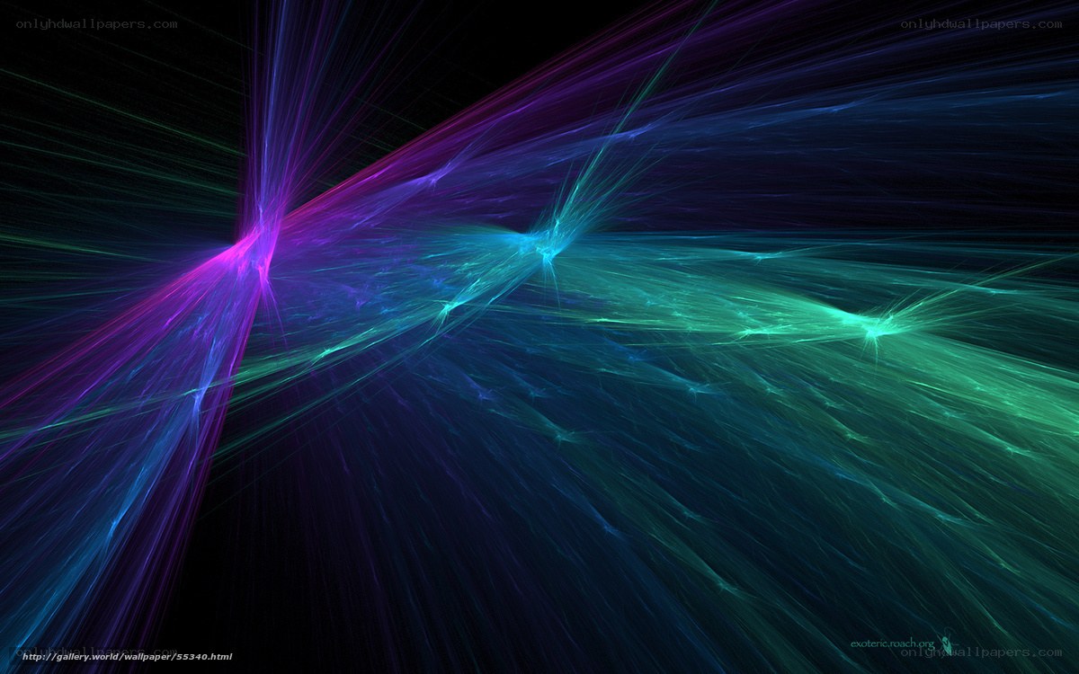 Colorful light beams abstract