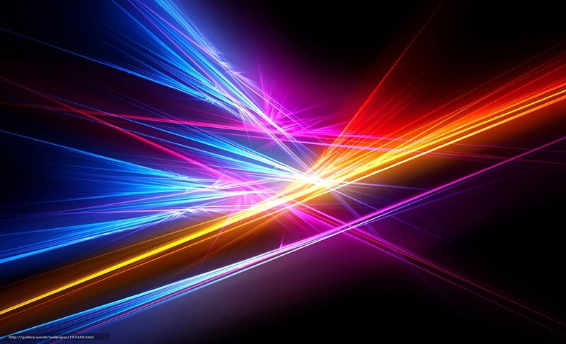 Colorful Light Beams — Blue