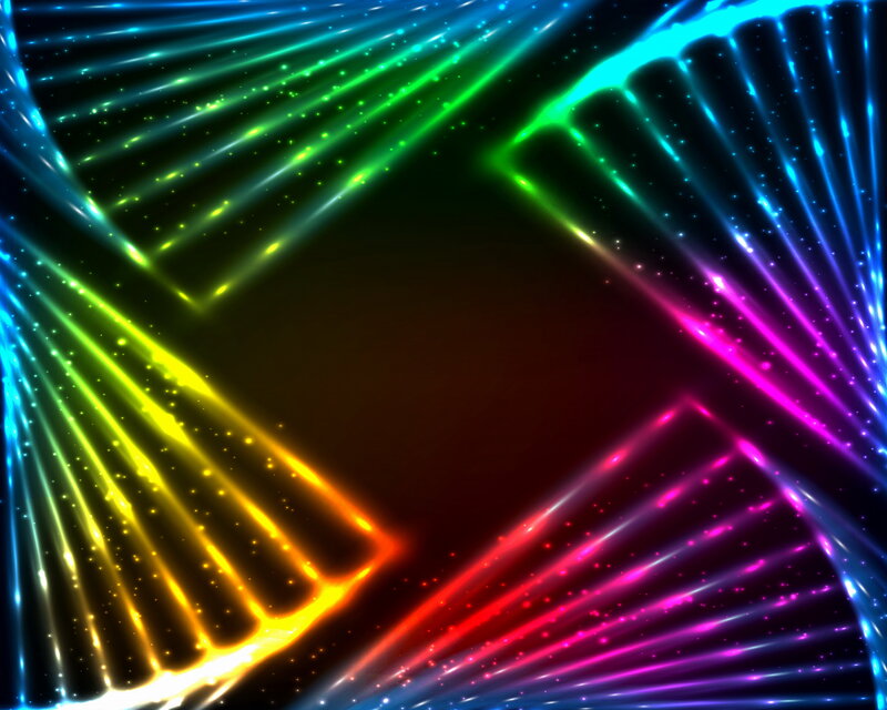 Colorful Light Beams — Blue, Vibrant
