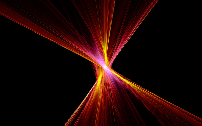 Colorful Light Beams — Red, Dynamic, Abstract