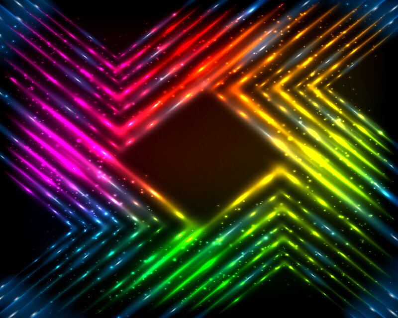 Colorful Light Beams — Red, Energetic